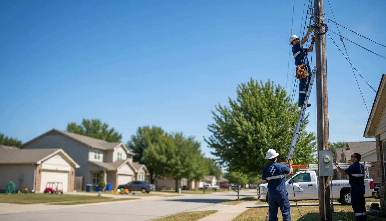 Residential electrician providing installation services in Linden, IA